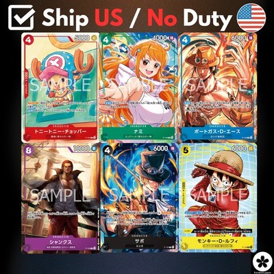 One Piece Mcdonald  ' s 2025 Promo Card Game Complete Set Japanese Nami Luffy NM