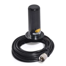 Eightwood Dual Band VHF UHF Ham Mobile Radio Antenna PL259 Connector with Mag...