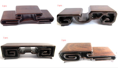 Bulk Sale - 12 pcs Iron Wood Stand For Netsuke / Snuff Bottles / Curios