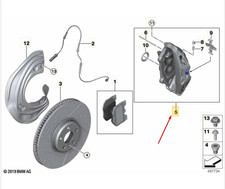 BMW 2 G42 G87 Bremssattel vorne links 18