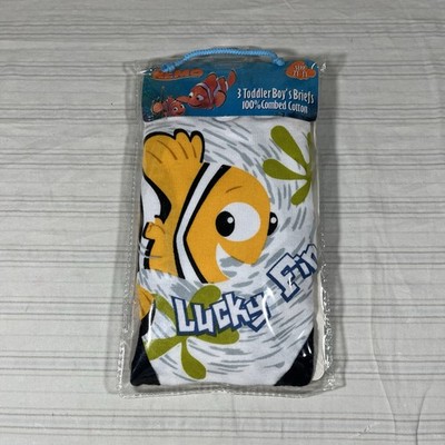 RARE Vintage Disney Finding Nemo Underwear Briefs Size 2T-3T Kids Toddler Y2K I1