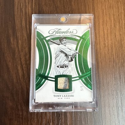 2025 Panini Flawless- Tony Lazzeri Patch- #/5 (GAME USED PINSTRIPE**) -Yankees