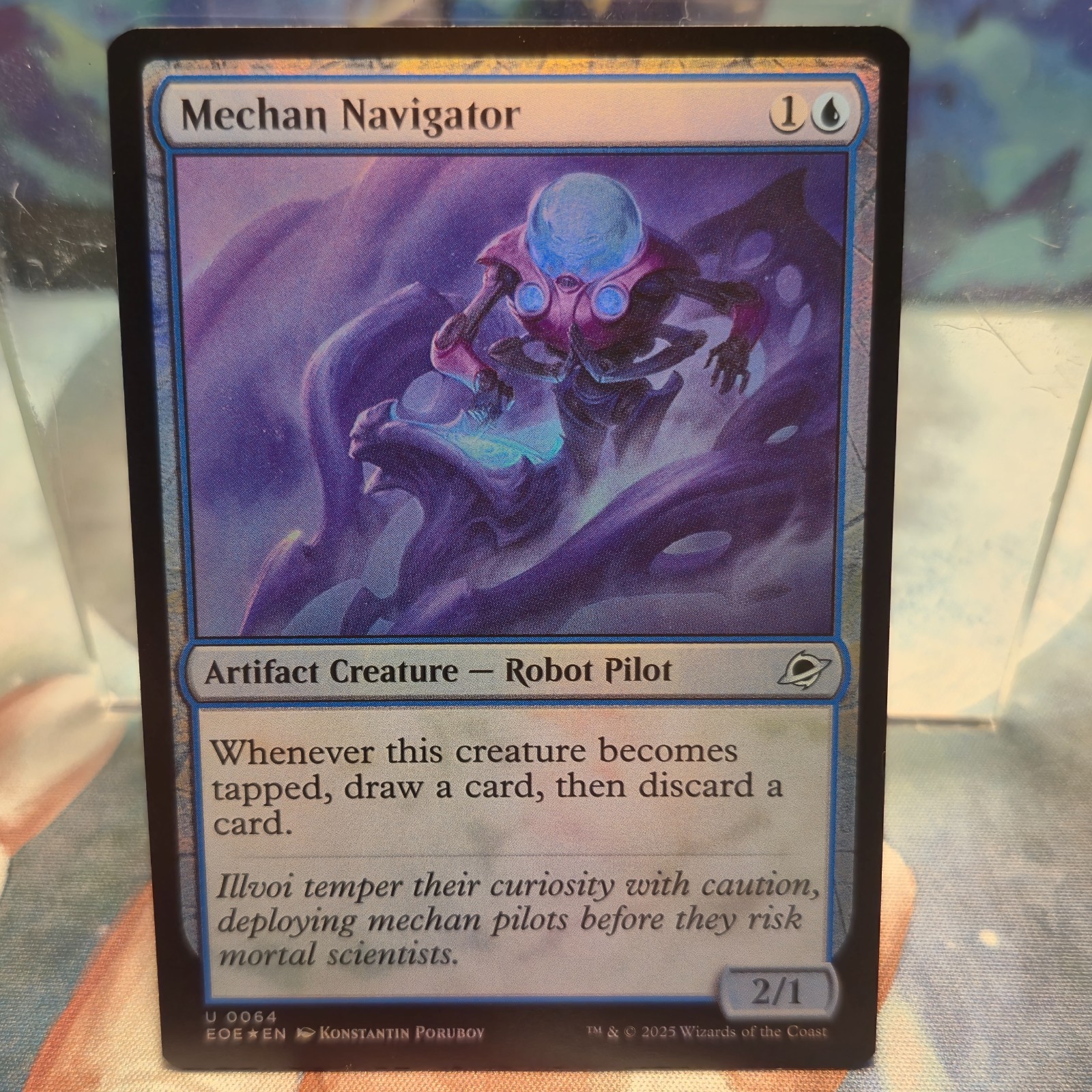 FOIL U 0064 Mechan Navigator Creature Robot Uncommon Edge of Eternities MTG Card