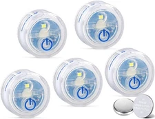 LUXPRO Waterproof Micro LED Puck Lights - Adhesive Lighting Ideal for Under C