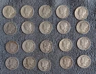 Lot of 20 circulated Mercury Dimes - From the 1940's with various mintmarks