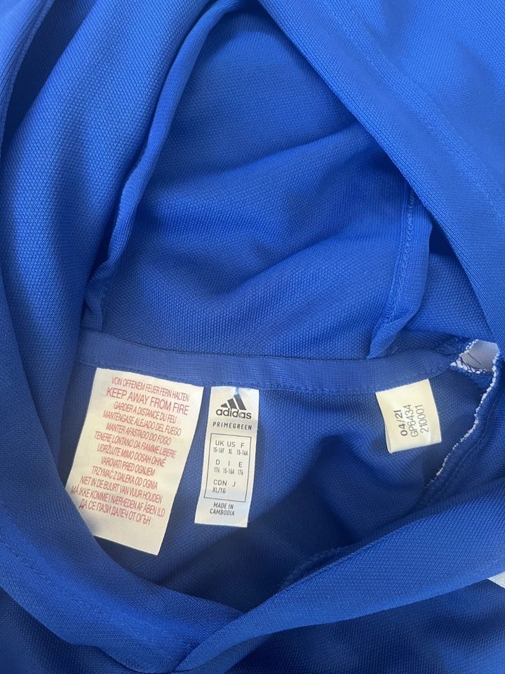 Grasshopper Zurich 2021 Training Hoodie Football Pullover Adidas Size Youth XL - Image 4 of 4