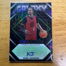 Keon Johnson Obsidian Auto Card 18/25 NBA Basketball Rookie Signature Near Mint
