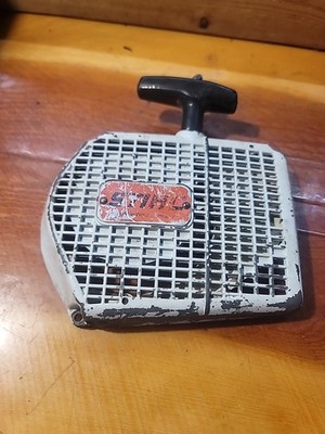 Stihl 042 AV 048 AV Recoil Starter Assembly Metal Housing w/ Plastic Air Guide