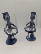 Porte Verre à Vin Céramique Et Verre, Signé Francis Dumelié