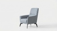 Sessel Modern Schwarz Grau Anthrazit Stilvoll Bequem Tv-MöBel Bergere