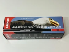 Opteka 420–800mm Super Telephoto Zoom Lens. Platinum Series High Definition/HD2
