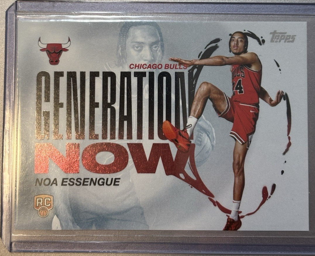 Topps 2025-26 Generation Now Rookie Noa Essengue #GN-12 Chicago Bulls