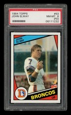 1984 Topps Set-Break # 63 John Elway PSA 8 NM-MT (PD)