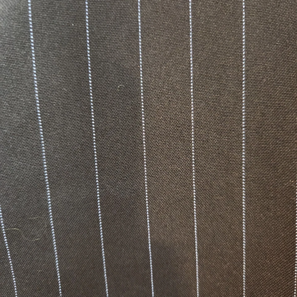 Pantalones de Vestir De Colección Años 90 Y2K Iz Byer Talla 7 Juniors Negro Azul Rayas Carrera Oficina Foto 3 de 4