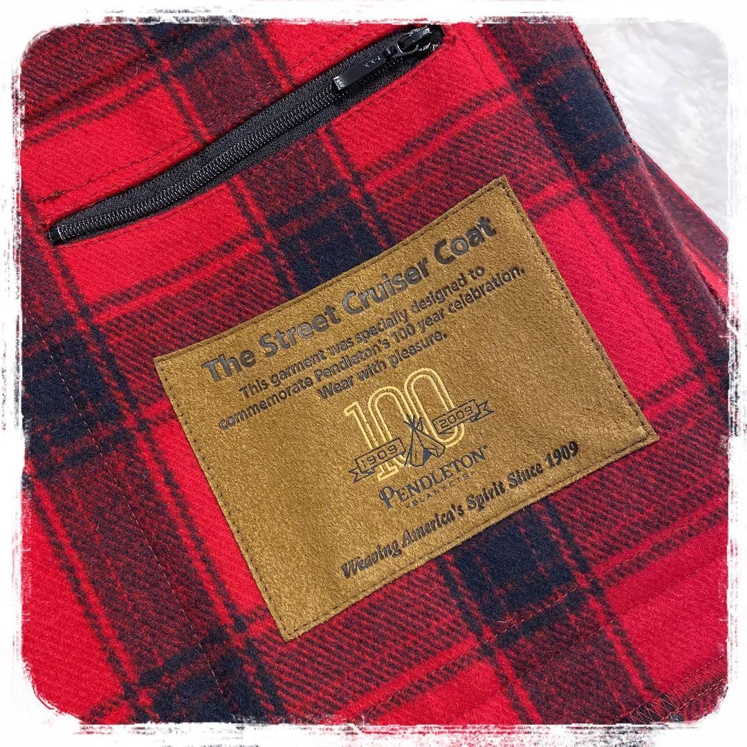 Pendleton 100th Anniversary Cruiser Jacket Red Wo… - image 9