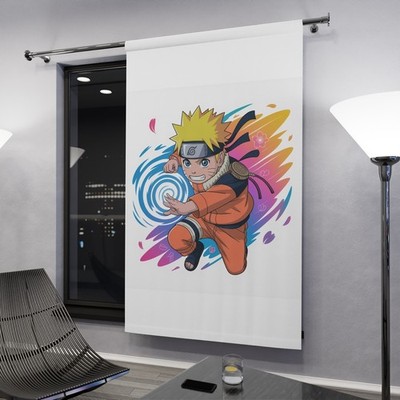 Custom Anime Naruto Window Curtain Naruto Character 3D