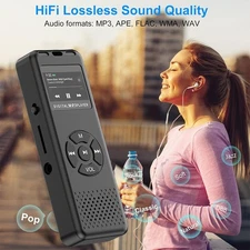With 64GB Wireless MP3 Lossless Sport Music Player FM Radio Recorder