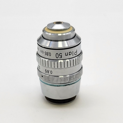 #ad Nikon Microscope Objective Plan 50x 0.85 Oil 160 Silver Colored $363.99
