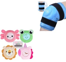 REVIX Boo Boo Ice Packs for Kids and 20‘’ XXXL Knee Ice Pack Wrap