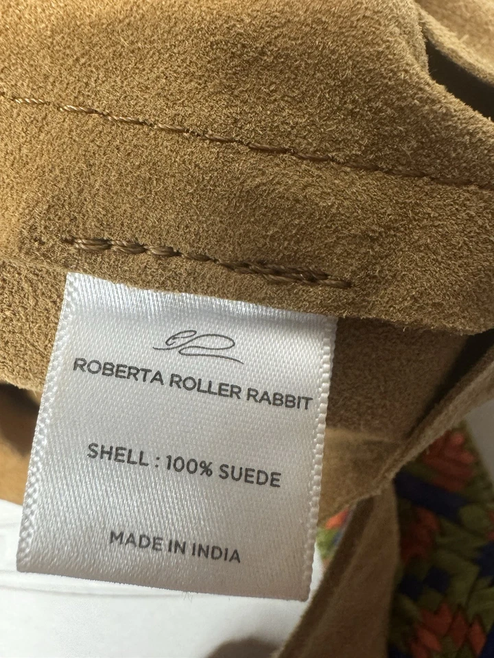 Bolso de Mano Boho Hobo de Gamuza Marrón Roller Rabbit Foto 4 de 4