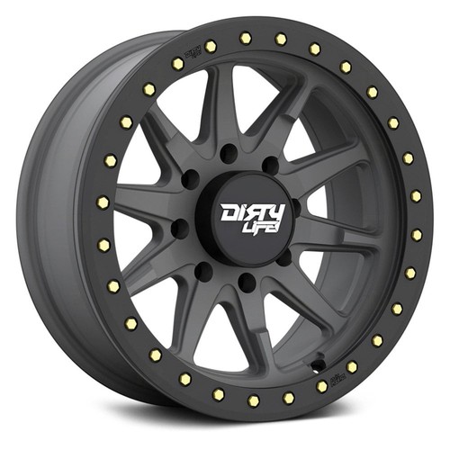 Dirty Life 9304 DT-2 Wheels 17x9 (-12, 5x127, 78.1) Gunmetal Rims Set ...