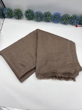 Vintage 100 Pashmina Cashmere Scarf Brown 30  x80  