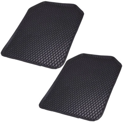 FILMER 2x Gummimatten-Schale Rand Automatte Gummi Universal Gummi-Matte Fußmatte Auto