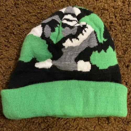 ARCTIC CAT Team Arctic Knit Winter Hat Beanie Snowmobile Logo RARE Green Camo - Picture 4 of 7
