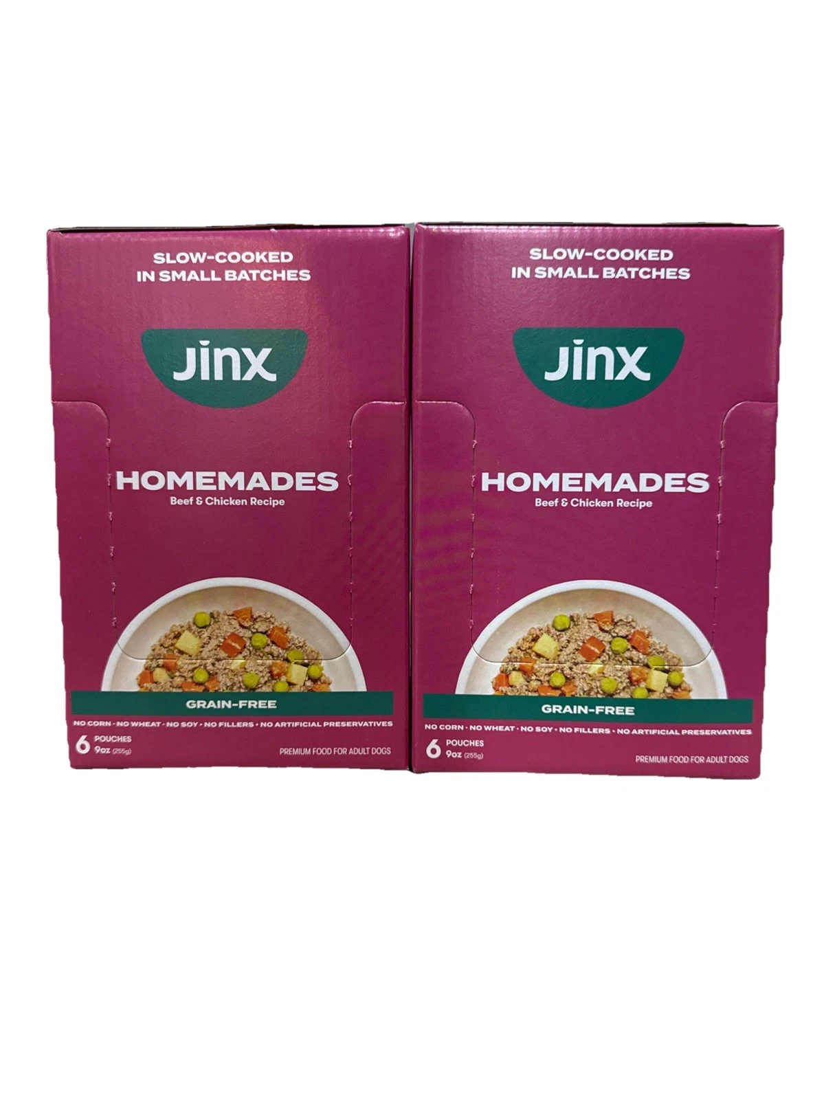Jinx Beef & Chicken Wet Dog Food Topper, Mix with Dry Dog Food 9 oz (Pack Of 12)
