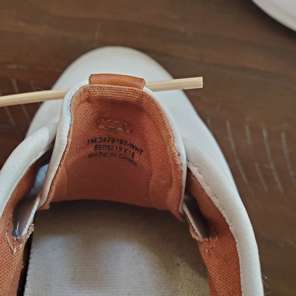 Zapatos FRYE Maya CVO blancos sin cordones de cuero para mujer talla 7 Foto 4 de 4