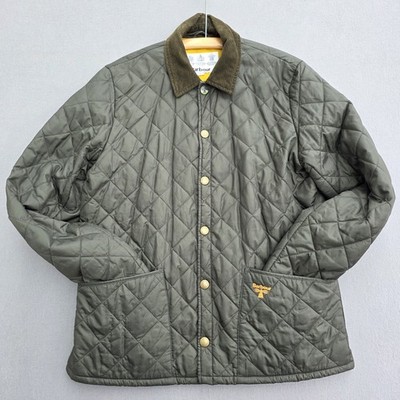 Barbour Beacon Starling Steppjacke Herren Größe M grün leicht 