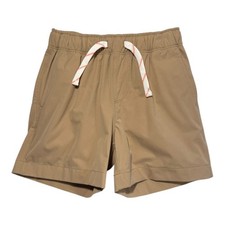 Crewcuts Performance Khaki Tan Elastic Waist Drawstring Shorts Kids Size 4 NWT
