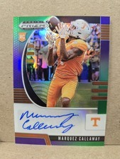 2020 Prizm #266 Marquez Callaway Purple Green Auto /199 Tennessee Volunteers