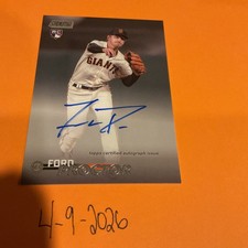 2023 Topps Stadium Club ON CARD RC AUTO Ford Proctor SF Giants Signed #SCBA-FP
