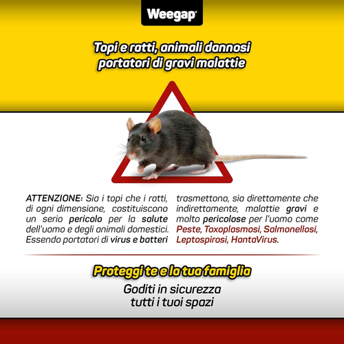 Veleno per Topi E Ratti, Esca Topicida Ratticida Professionale Potente, Novità A - Foto 9 di 12