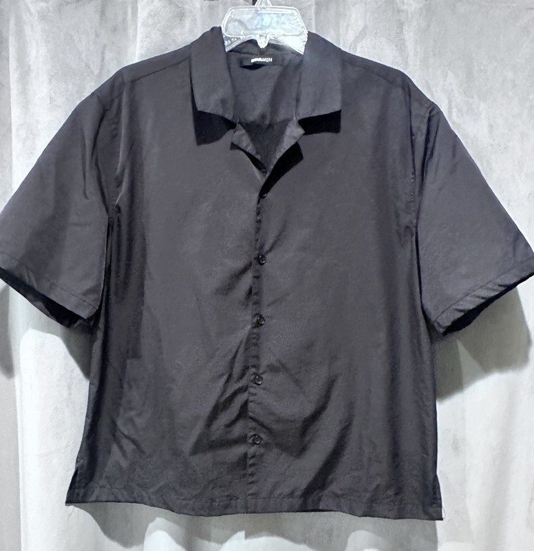 Bowling Shirt Size MediumBlack Short Sleeve Pussycat Lounge Casino