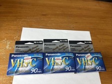 (3) PANASONIC VHS-C Super High Grade TC-30 90 Minute Compact Video Cassette NEW