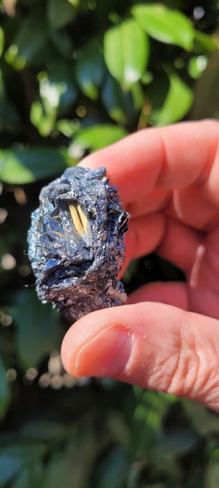 Hämatit, Hämatit mit Golden Rutil Brasilien/ 78g - Bild 4 von 4