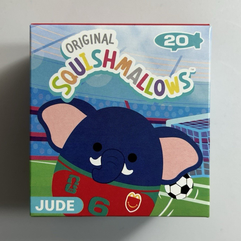 McDonald’s FIFA 2026 Squishmallows #20 Jude the Elephant.
