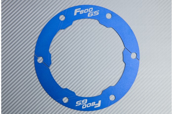 Cache couronne bleu anodisé en alu haut de gamme pour moto BMW F800GS