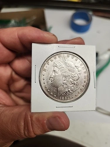 1884 USA Morgan Dollar  .90 Silver - Uncertified AU