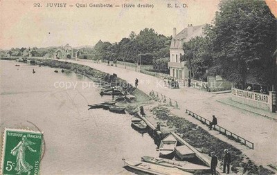 Juvisy-sur-Orge Palaiseau 91 Essonne Quai-Gambetta Rive-droite Ruderboote Hotel-