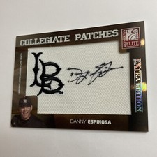 2008 Donruss Danny Espinosa LB Collegiate Logo Patch Auto RPA RC /250 SP Rare