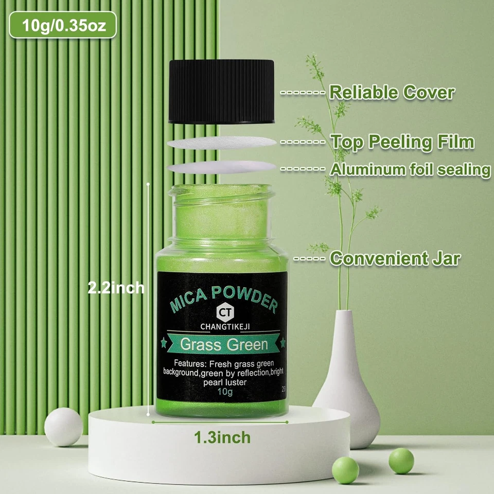 Mica En Polvo Para Resina Epoxi 36 Colores Pigmento En Polvo Tinte De Resina New - Image 3 of 4