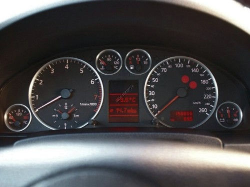 Fits Audi A6 S6 C5 Type RS 1997-2004 Brushed Aluminum Gauge Trim Rings 6pcs - Picture 2 of 13