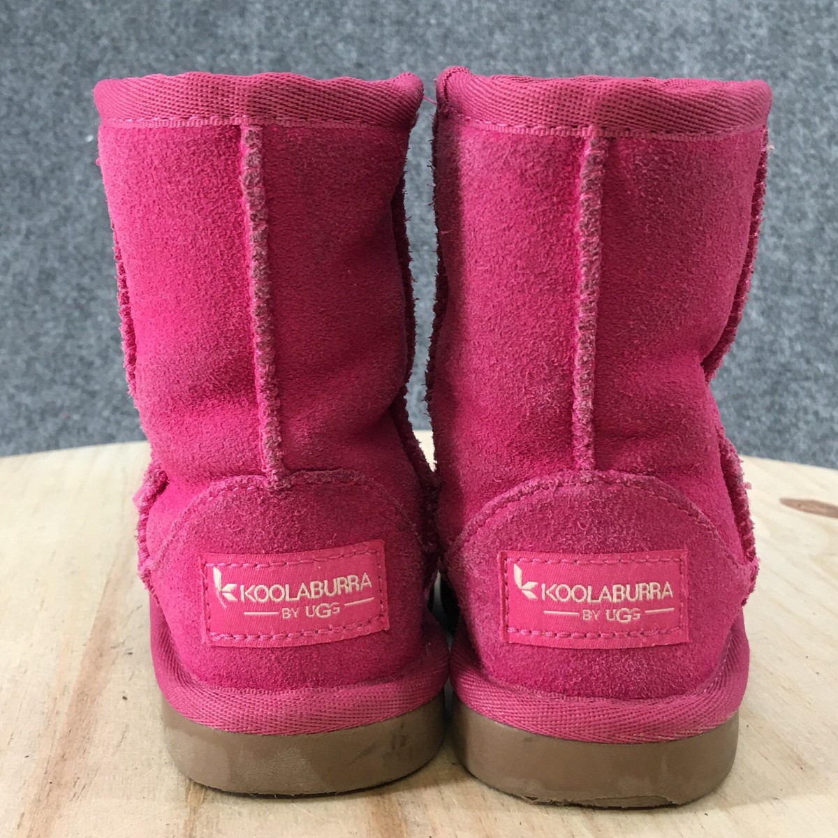 Koolaburra UGG Boots Toodler 6 Pink Koola Short Suede Faux
