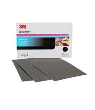 3M 02021 WetorDry Abrasive Sandpaper Sheets 1000 Grit 5 1/2 x 9 Inch (50 Count)