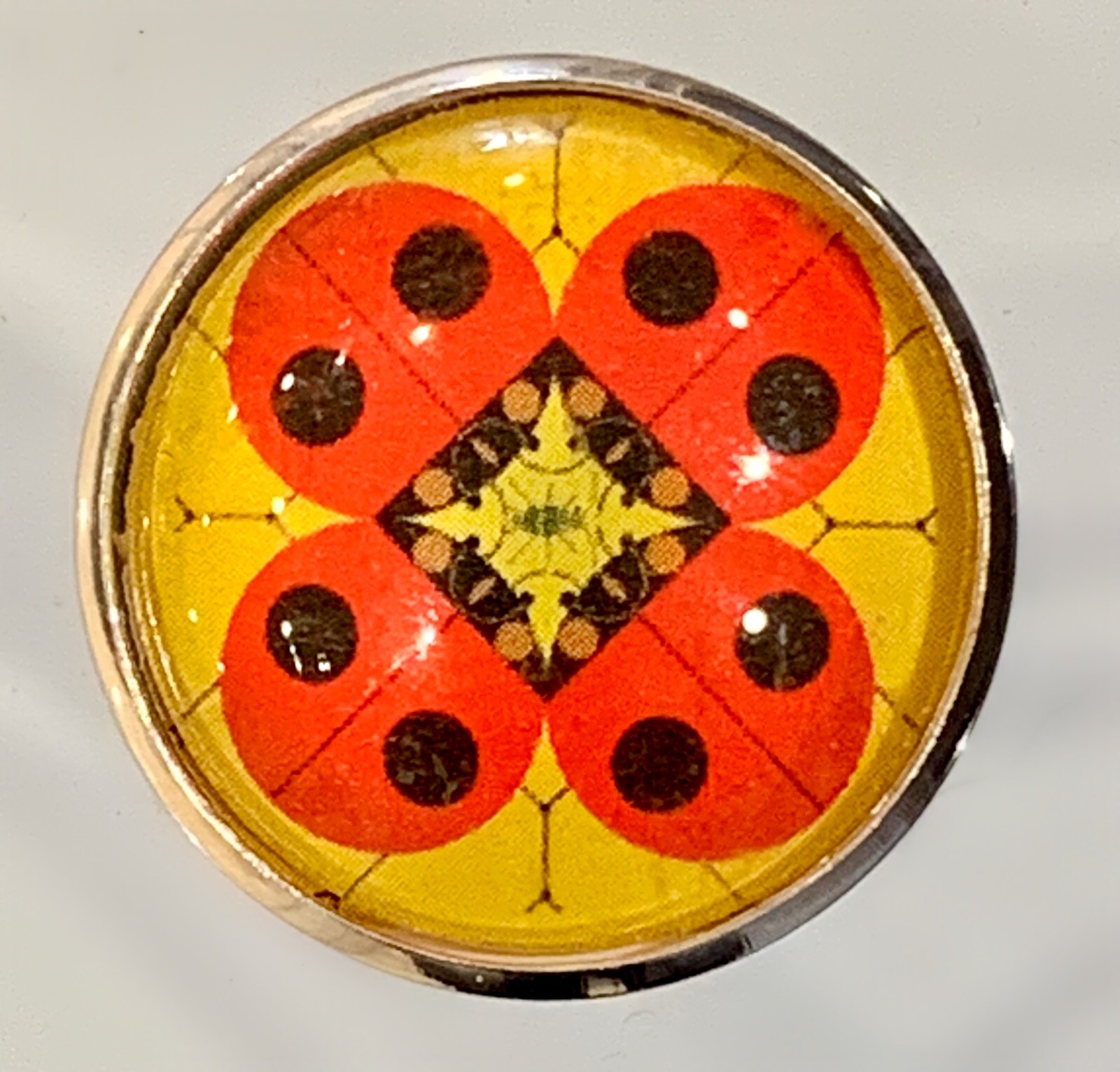 Sewing Button Insect Charley Harper Lady Bug Ladybug Beetle Insect 1