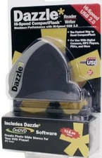 DAZZLE | HI-SPEED COMPACTFLASH READER WRITER ✪NEW✪ DM-21900 USB ONDVD RARE PC US