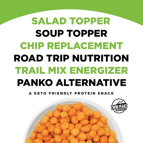 Twin Peaks Low Carb, Keto Friendly Protein Puffs, Jalapeno Cheddar (300G, 21G Pr - Picture 3 of 12